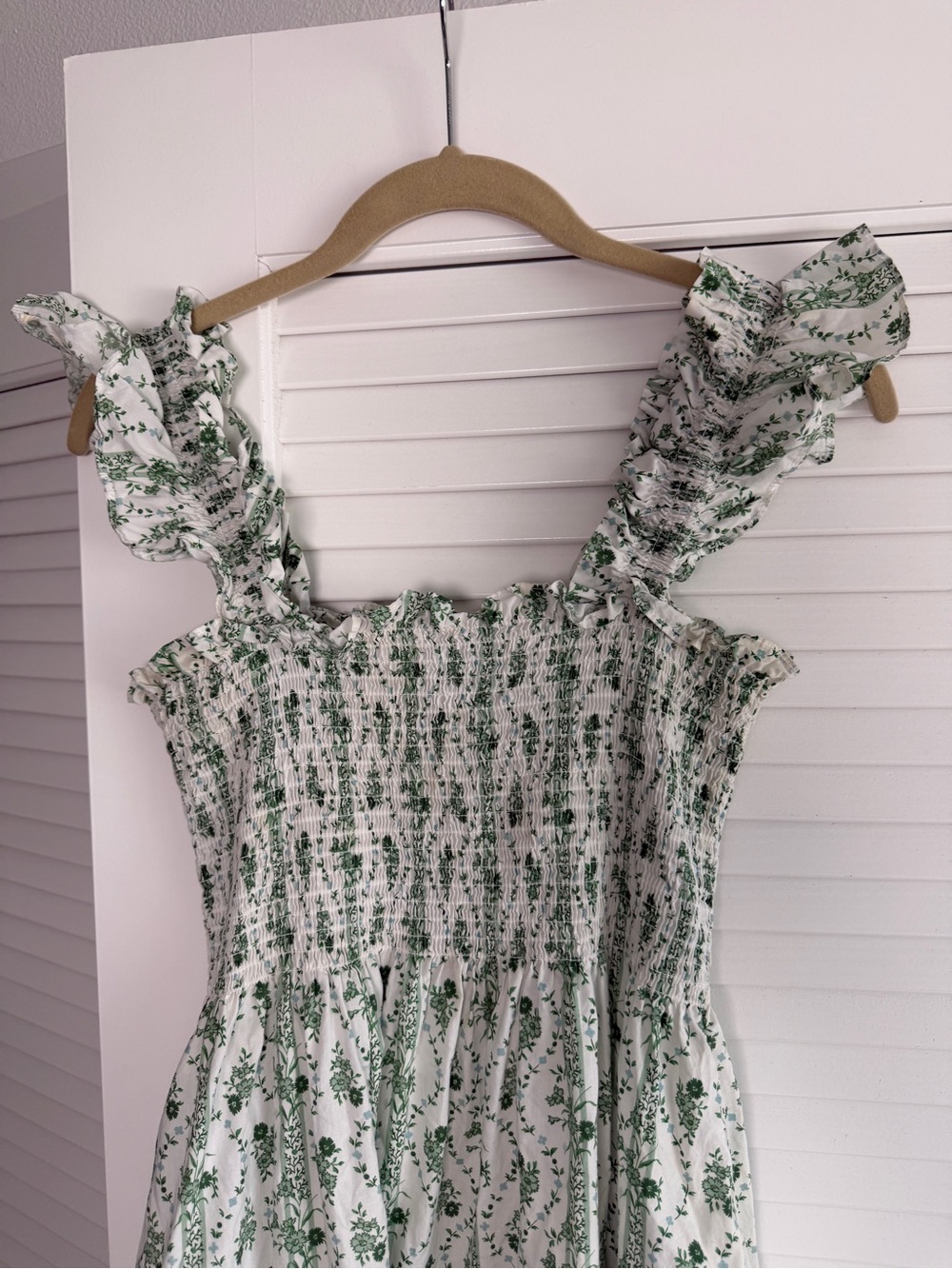 Hill House Green Vine Stripe Ellie Nap Dress size S - Picture 4 of 8